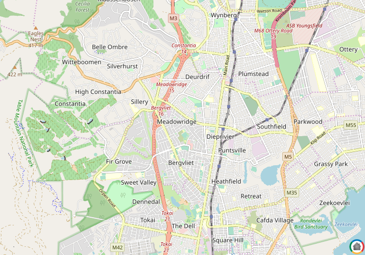 Map location of Meadowridge